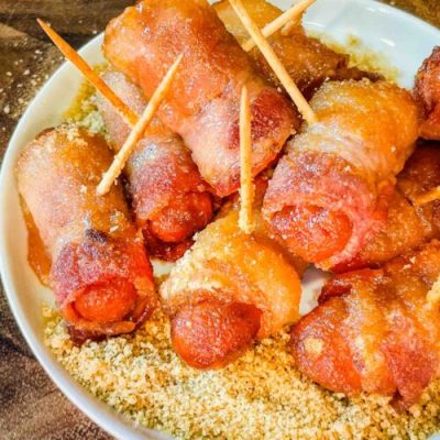 Honey-Glazed Bacon Wrapped Mini Sausages Recipe