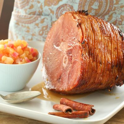 Honey-Glazed Ham With Fresh Pineapple
