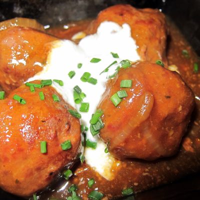 Horseradish Meatballs