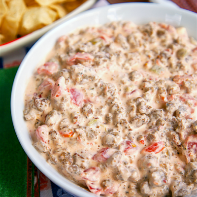 Hot Cheese And Sausage Dip