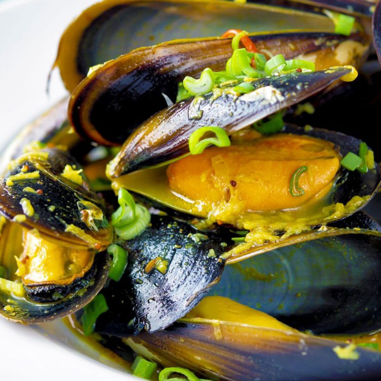 Indian Steamed Mussels