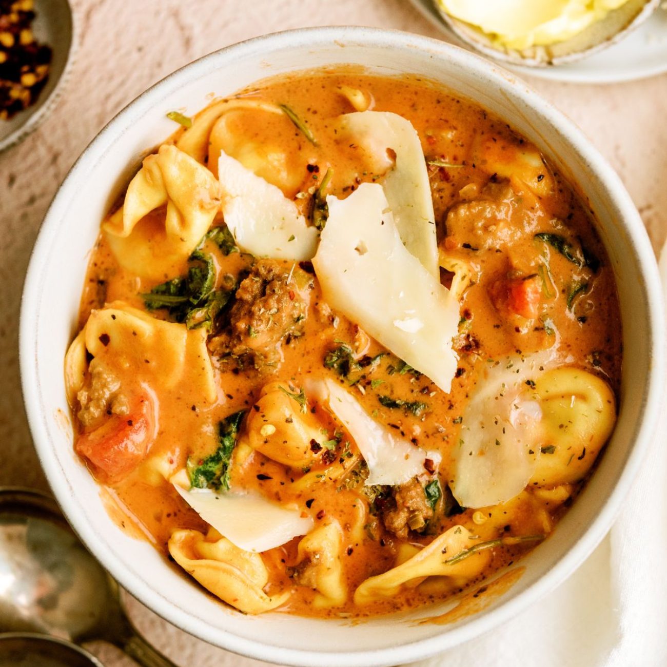Italian Sausage And Tortellini Soup