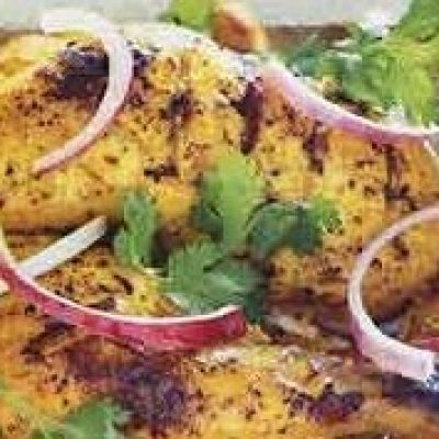 Juicy Grilled Tandoori Chicken With Aromatic Curry Twist