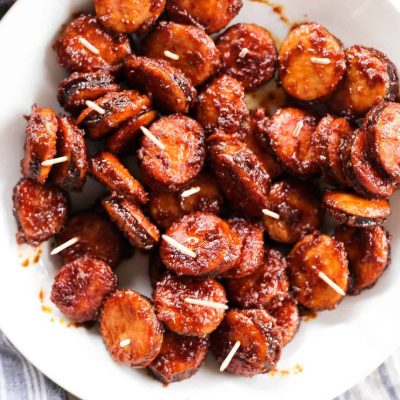 Kielbasa Bites With Mustard Potato Salad