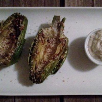 Killer Grilled Artichokes With Garlic And White