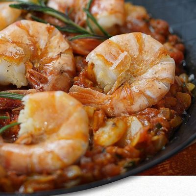 King Prawns In Red Sauce