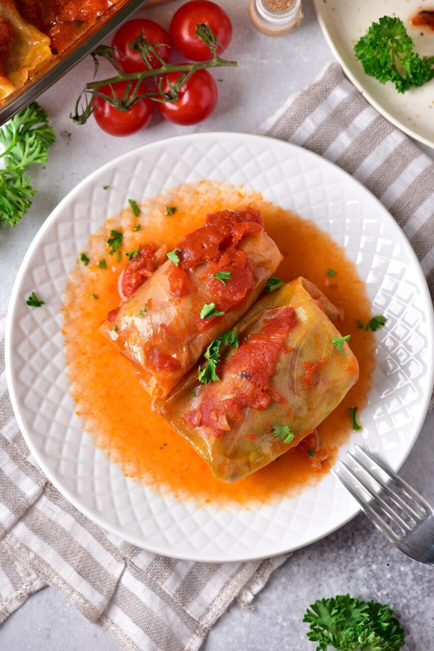 Kittencals Cabbage Rolls With Tomato