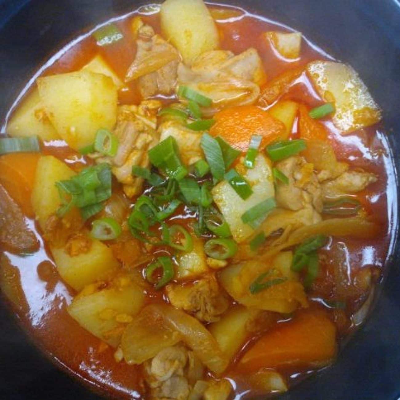 Korean Spicy Chicken And Potato Tak