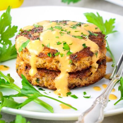 Leftover Salmon Cakes Or Tuna, Or Crab