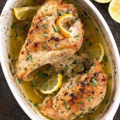 Lemon And Garlic Broiled Or Grilled Chicken