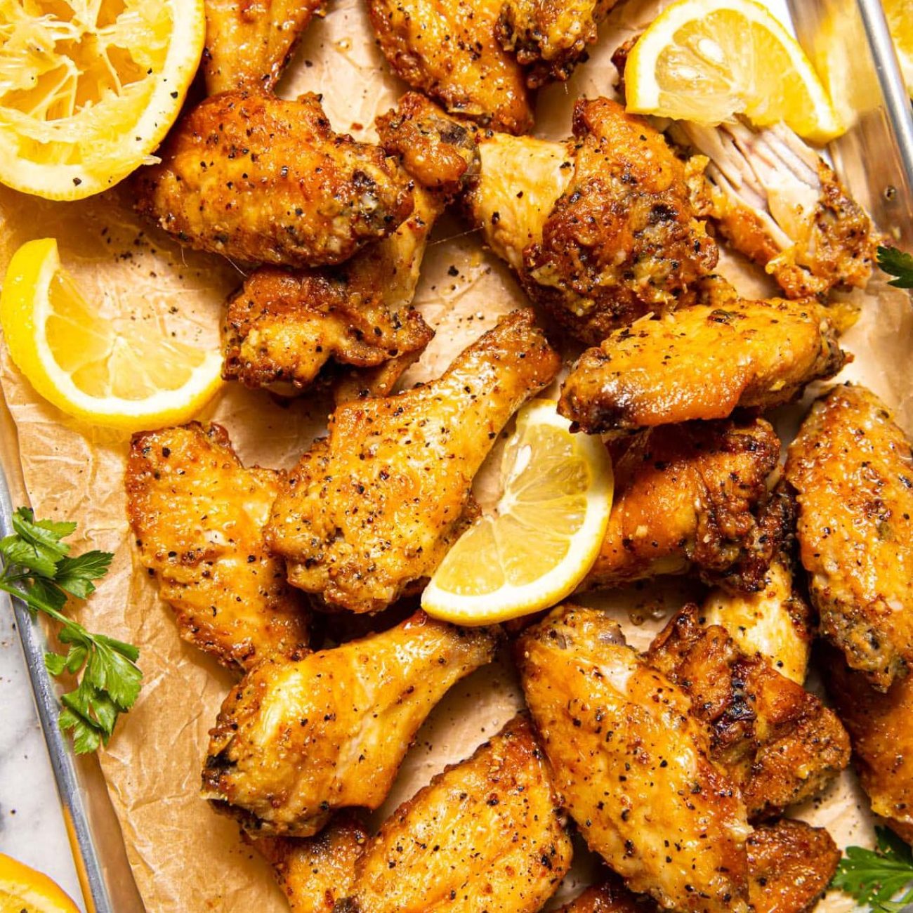 Lemon Garlic Pepper Wings