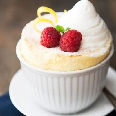 Lemon &Amp; Mixed Berry Souffle Pudding Low