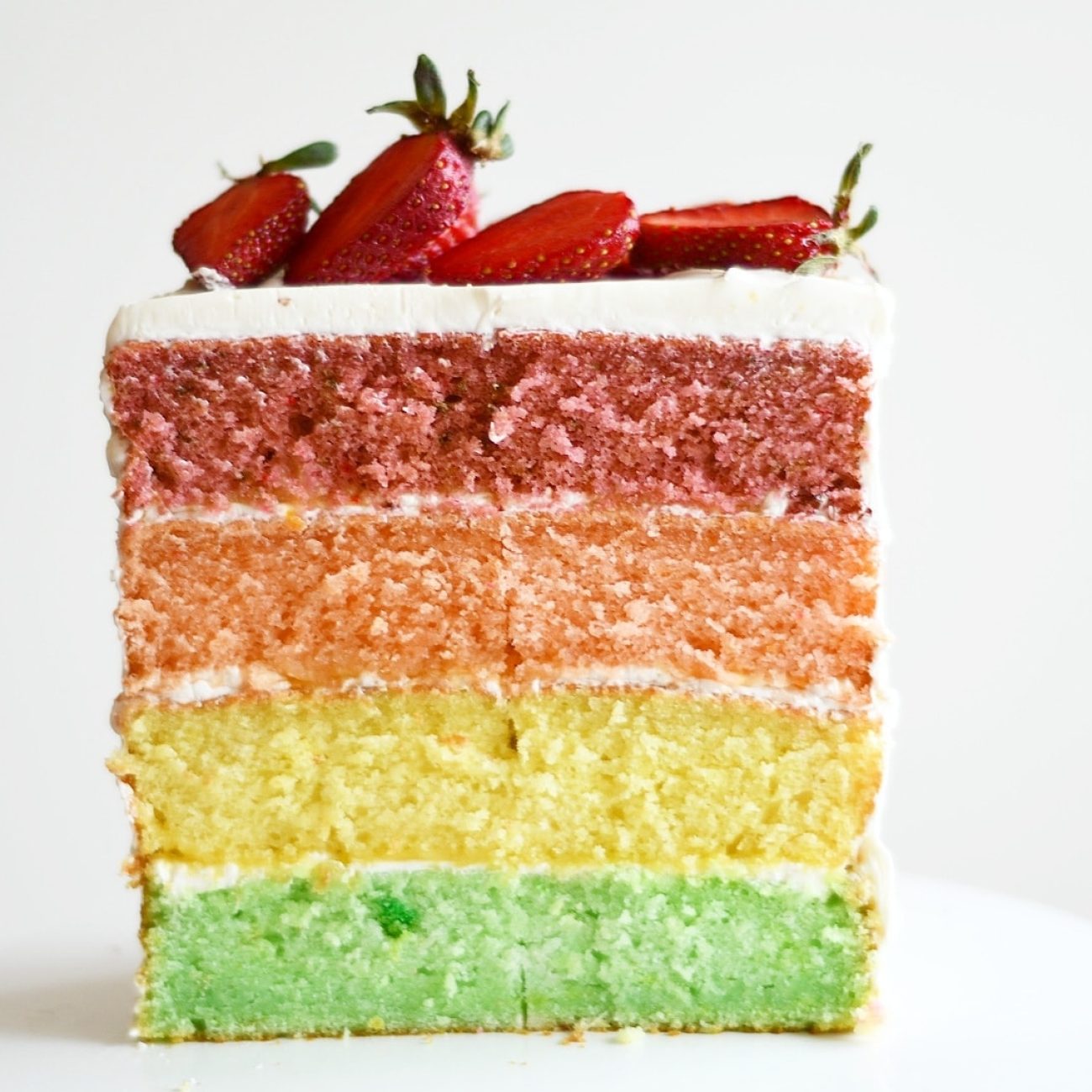 Lemon Orange Rainbow Cake