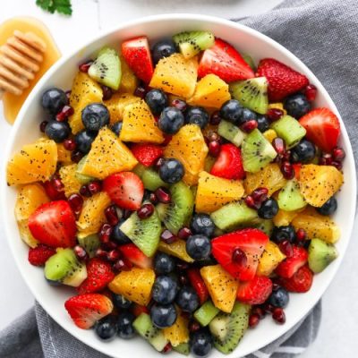 Lemon Poppy Seed Winter Fruit Salad Recipe