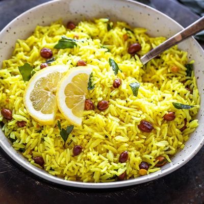 Lemon Rice A Dish From Southern India
