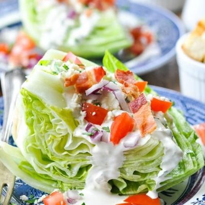 Lettuce Wedge With Ranch Dressing