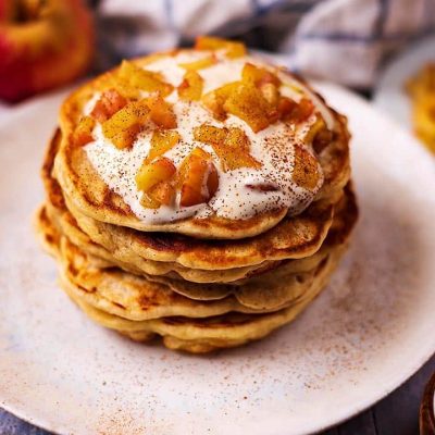 Low Calorie Apple-Cinnamon Pancakes