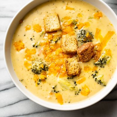 Low-Calorie Broccoli Cheese Soup Recipe - Only 2 Points Per Serving