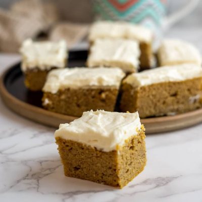Low Carb Frosted Pumpkin Bars