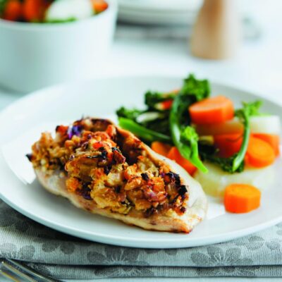 Low Fat Apricot Stuffed Chicken Breasts