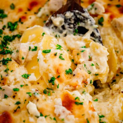 Low Fat Creamy Cheesy Potato Casserole