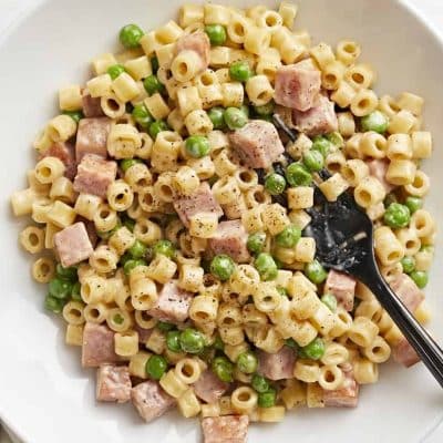 Low-Fat Easy Ham, Green Pea And Noodle
