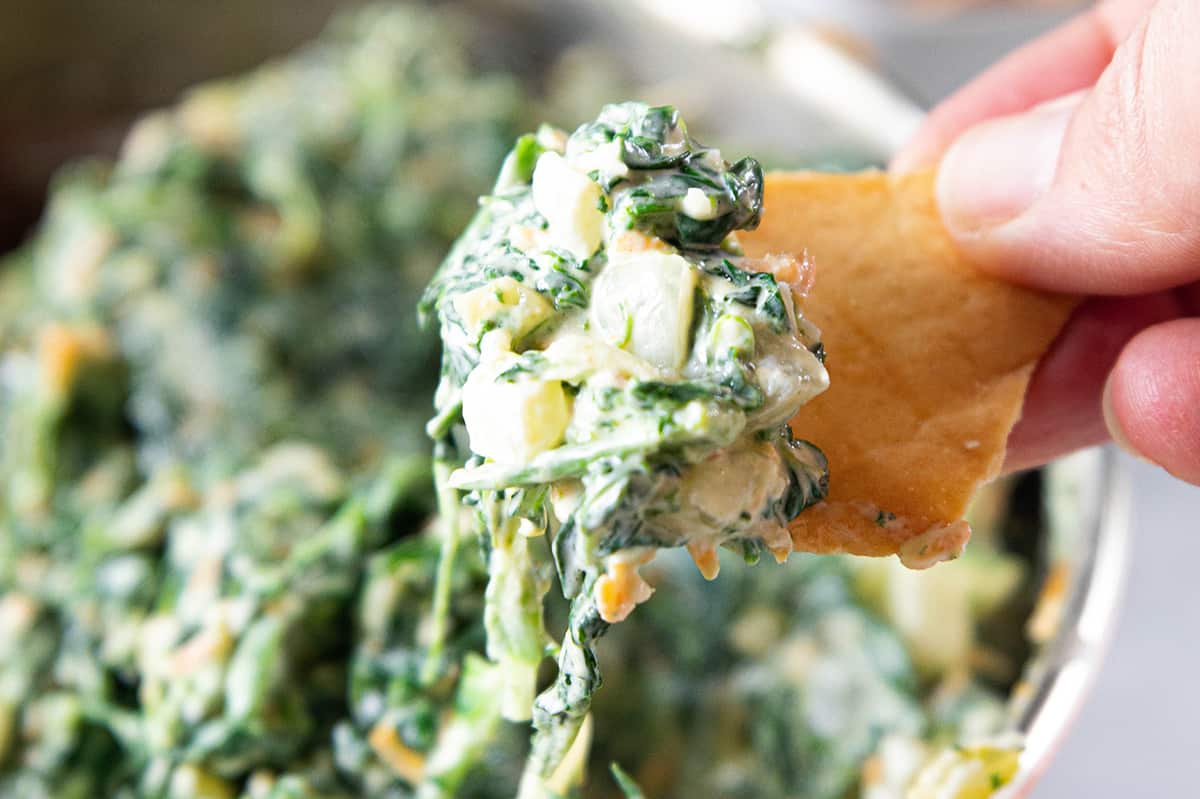 Low Fat Spinach Onion Dip