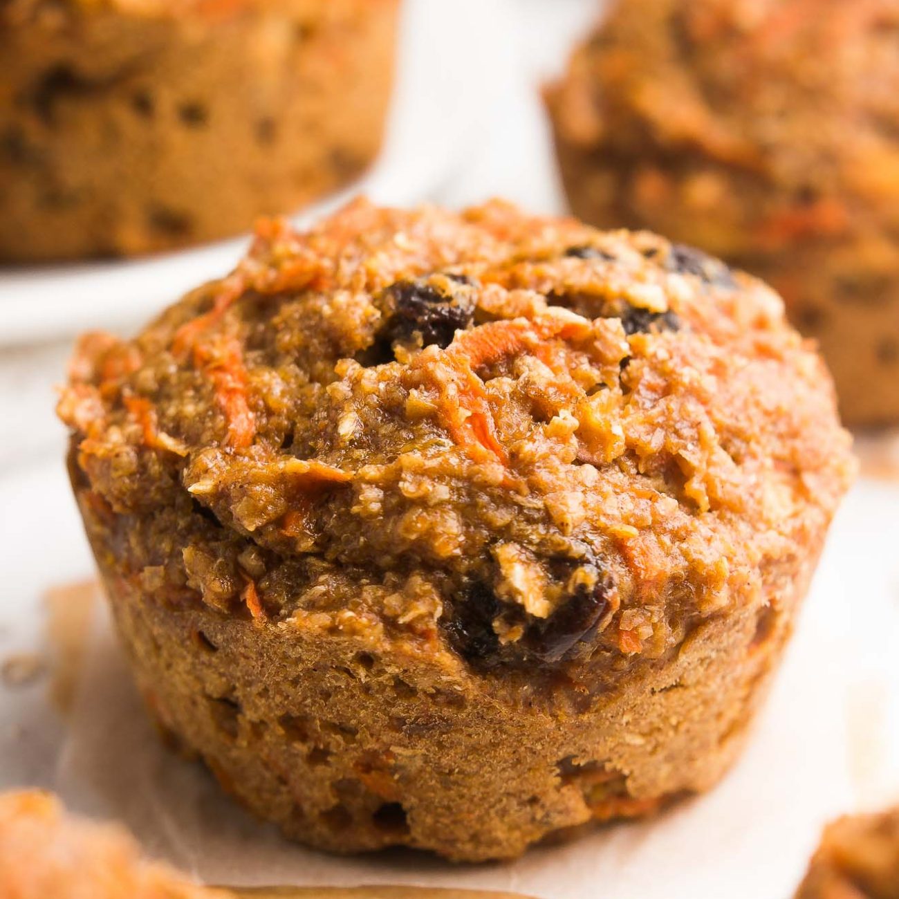 Lower Fat Raisin Bran Muffins