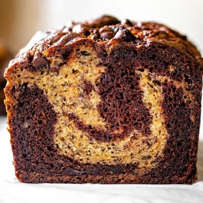 Marbled- Chocolate Banana Bread