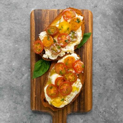 Marinated Tomatoes On Tuscan Toast