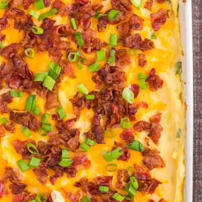 Mashed Potatoes With Bacon And Cheddar