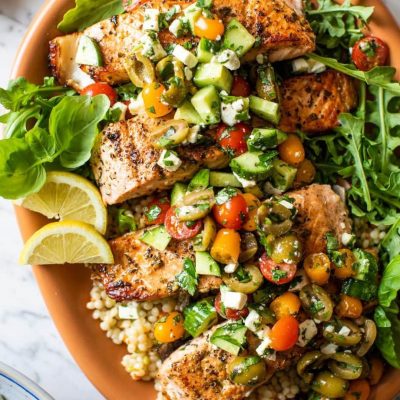 Mediterranean-Style Smoked Salmon Tabbouleh Recipe