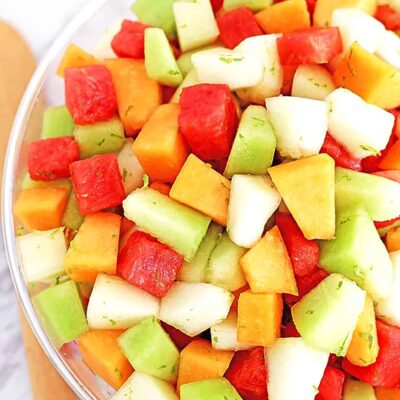 Melon Salad With Orange-Lime Dressing