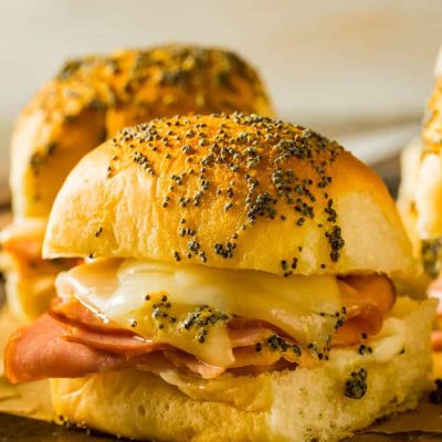 Mini Baked Ham And Cheese Sandwiches