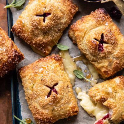 Mini Brie En Croute With Cranberry