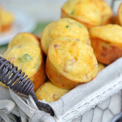 Mini Corn Muffins With Prosciutto