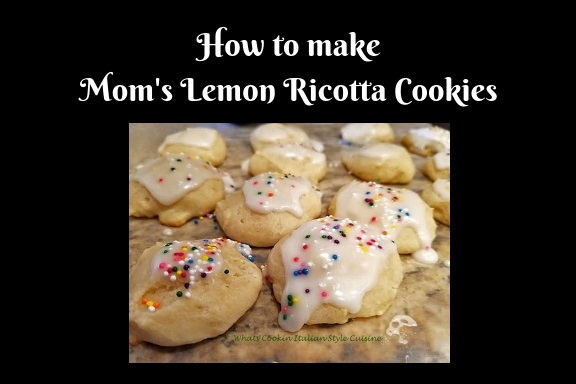 Moms Traditional Italian Cookies