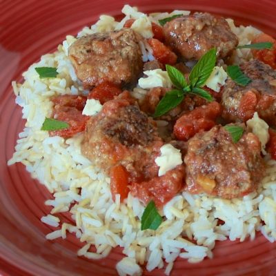 Moroccan Rice Meatballs