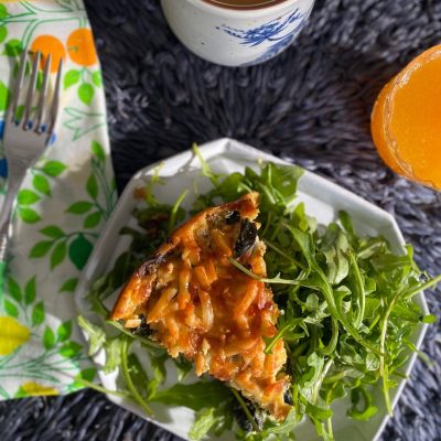 Mushroom And Spinach Frittata With Smoked