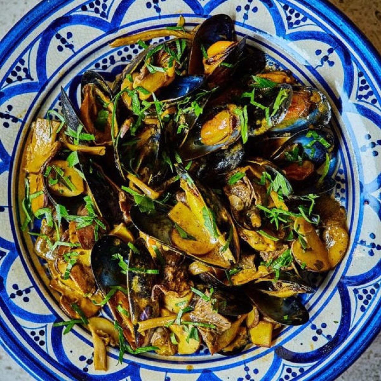 Mussel Stuffed Mushrooms