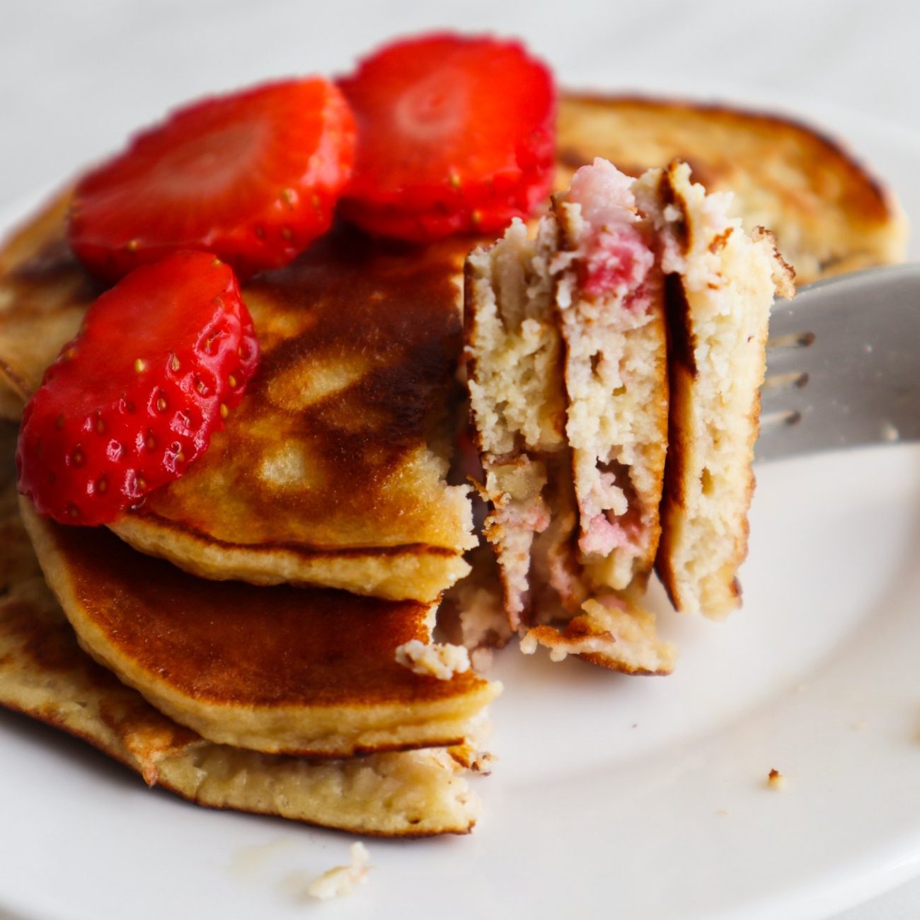 My Pancakes For One With Strawberry