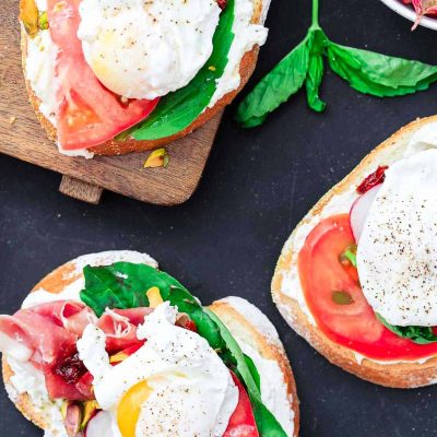 Open-Faced Sandwiches With Ricotta