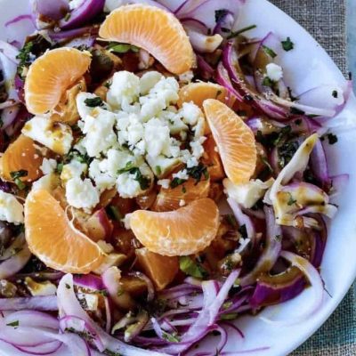 Orange Salad With Red Onion And Mint