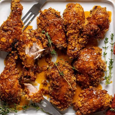 Oven-Fried Honey Chicken
