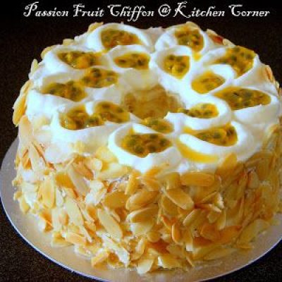 Passion Fruit Chiffon Cake With Passion