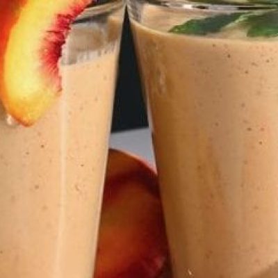 Peach, Soy, And Almond Smoothie