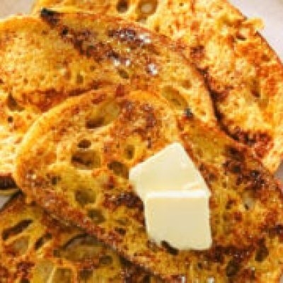 Peachy Sourdough French Toast