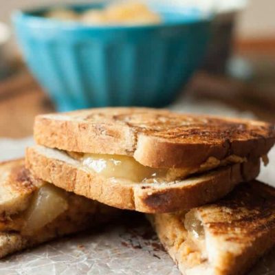 Peanuty Apple Toast