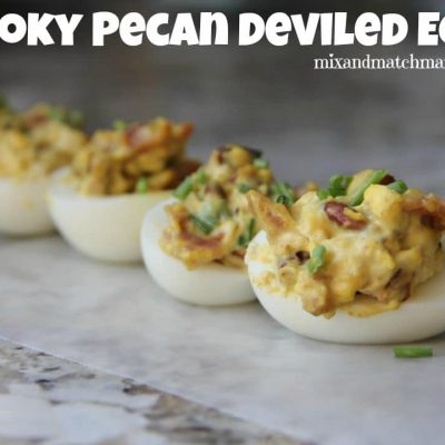 Pecan Stuffed Deviled Eggs