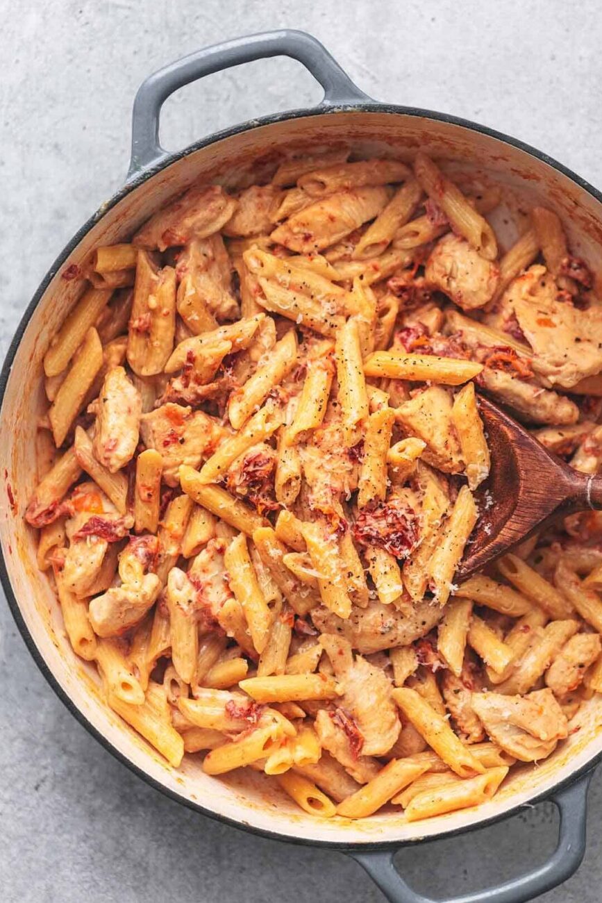 Penne With Chicken, Sun- Dried Tomatoes